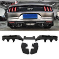 Black 3 Piece Rear Diffuser Valance Panel B428