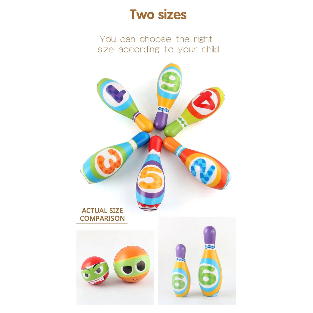 Mini Bowling Game Indoor Outdoor Sports Garden Toys C872