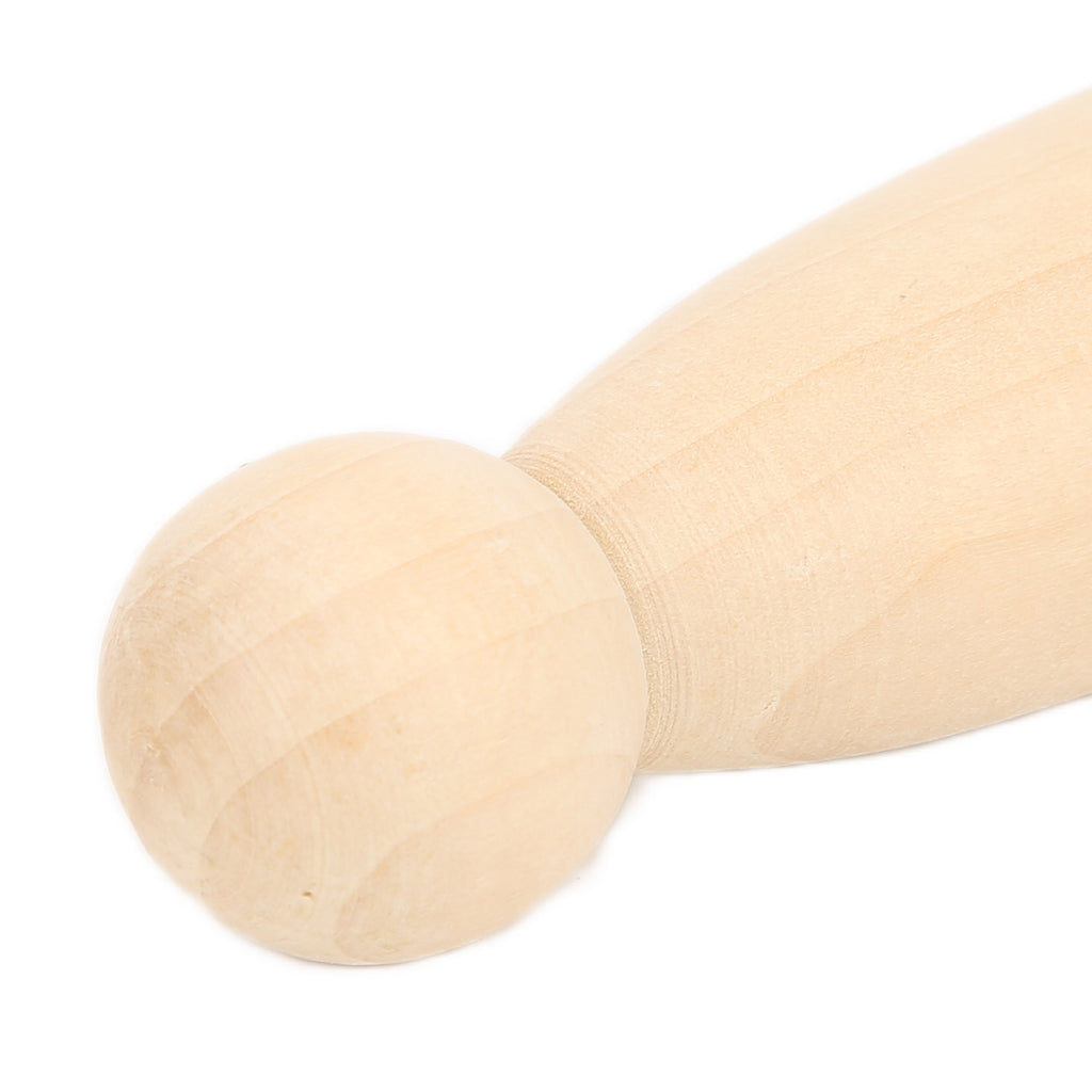 10Pcs Unfinished Wooden Peg Dolls for Kids DIY Craft 75mm / 3.0in R8375