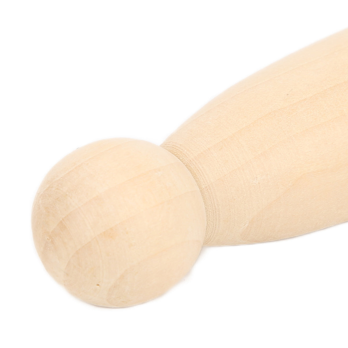 10Pcs Unfinished Wooden Peg Dolls for Kids DIY Craft 75mm / 3.0in R8375