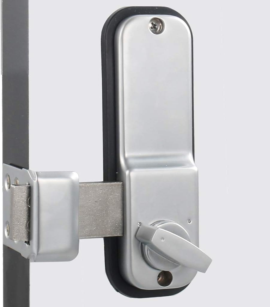 Combination Door Lock Satin Chrome Pack of 2 J144
