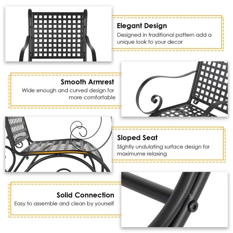 Iron Rocking Chair L3152