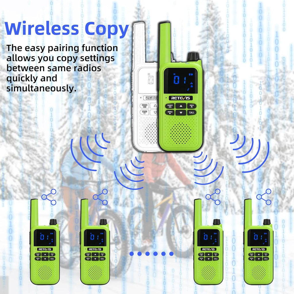 Green Bluetooth Walkie Talkies, 3Pcs D841804