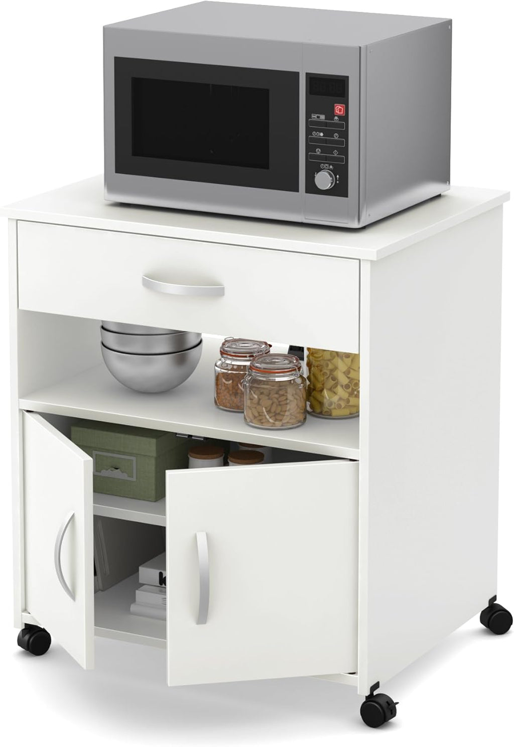 Microwave Cart on Wheels S3631
