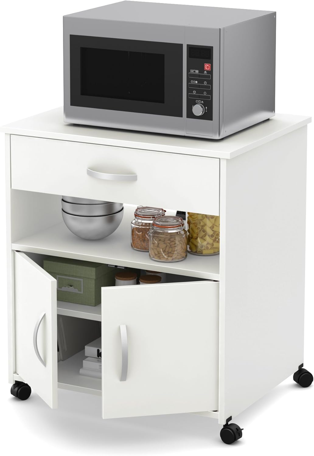 Microwave Cart on Wheels S3631