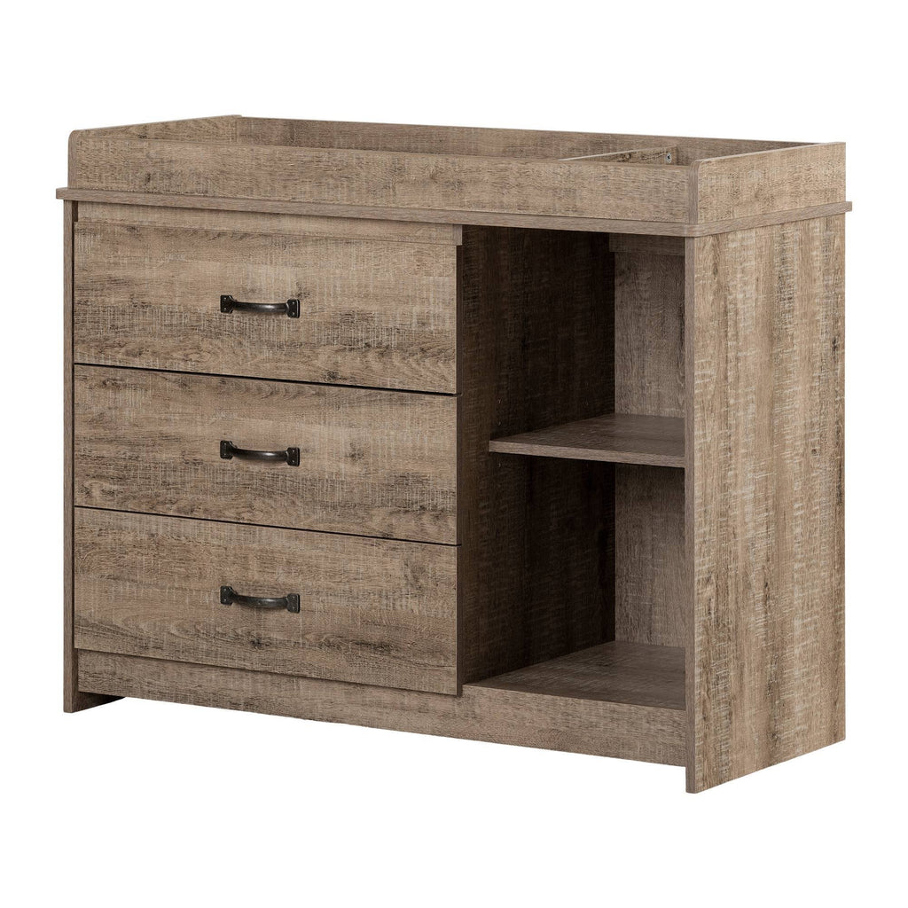 Weathered Oak Changing Table T302