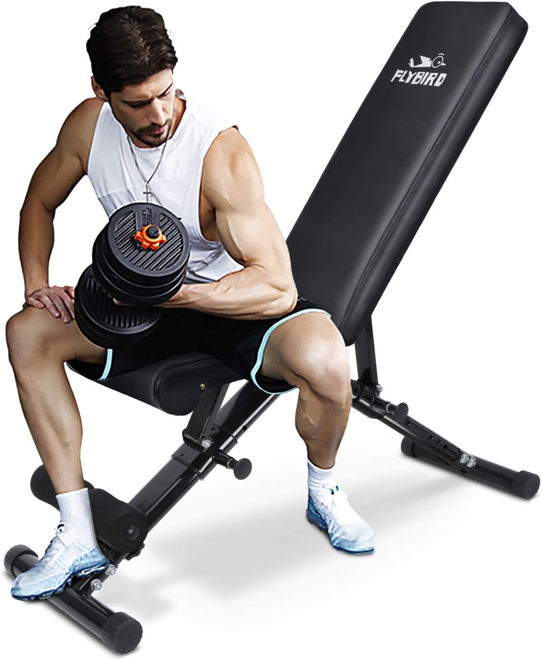 Adjustable Weight Bench with Fast Folding D103127
