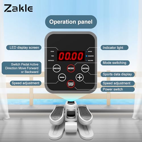 Under Desk Elliptical Machine with Remote Control & 12 Adjustable Speeds G474