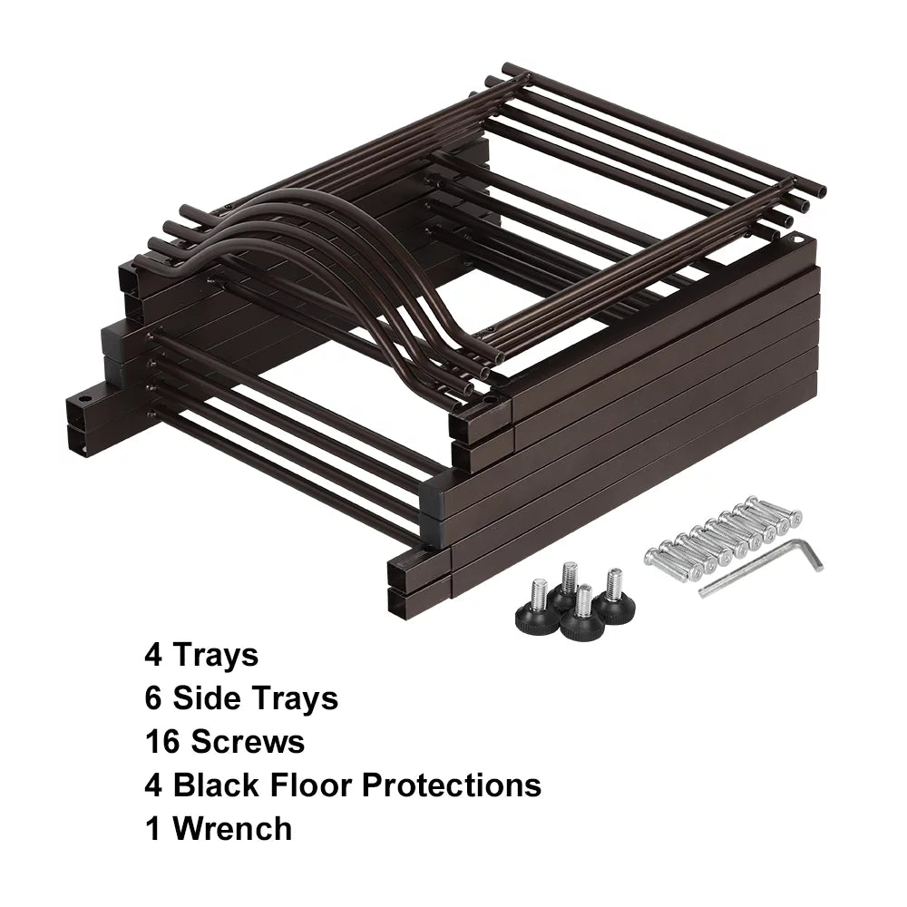4-Tier Water Bottle Holder Storage Rack H661634
