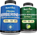 Berberine HCL 1200mg & Citrus Bergamot Extract 1400mg 120 Capsules B841868