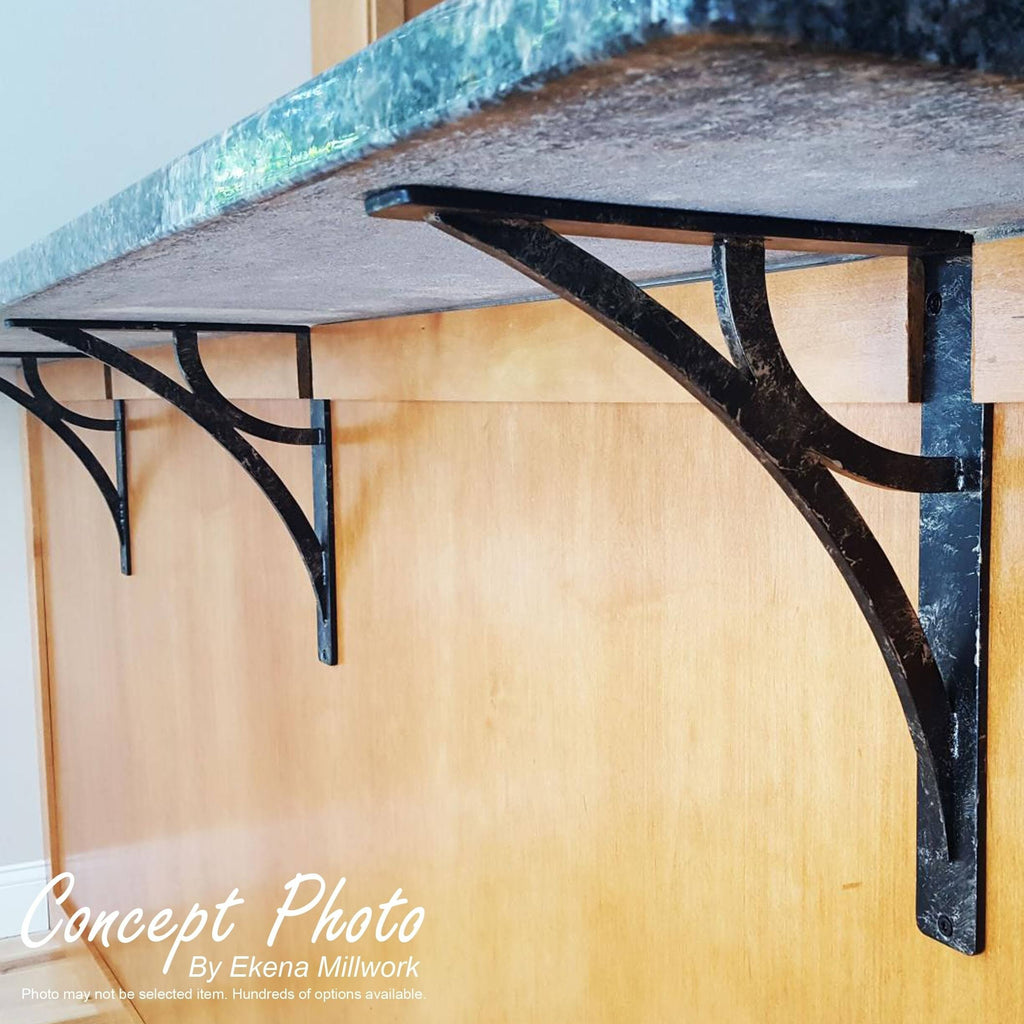 Wrought Iron Bracket Antiqued Silver M837506