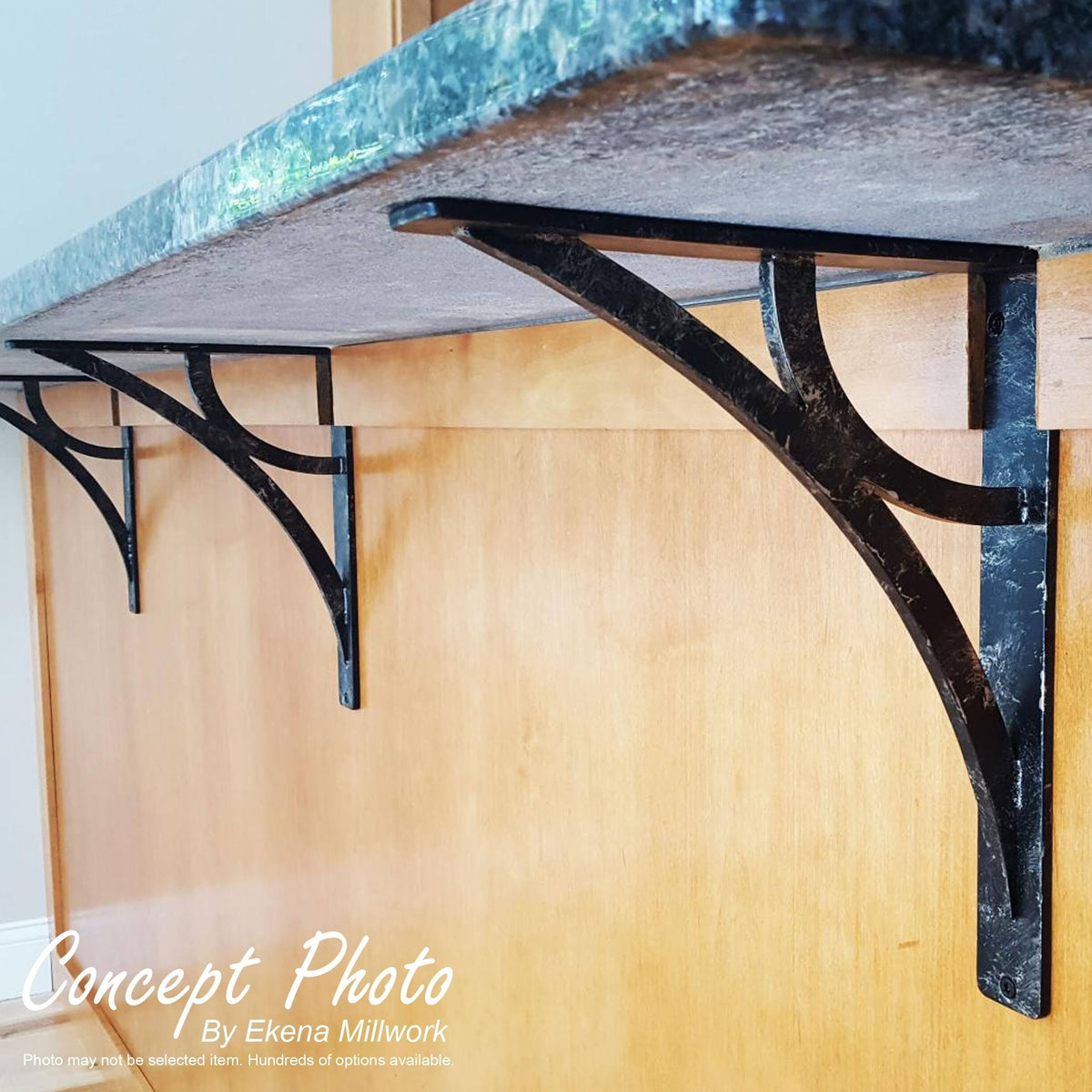 Wrought Iron Bracket Antiqued Silver M837506