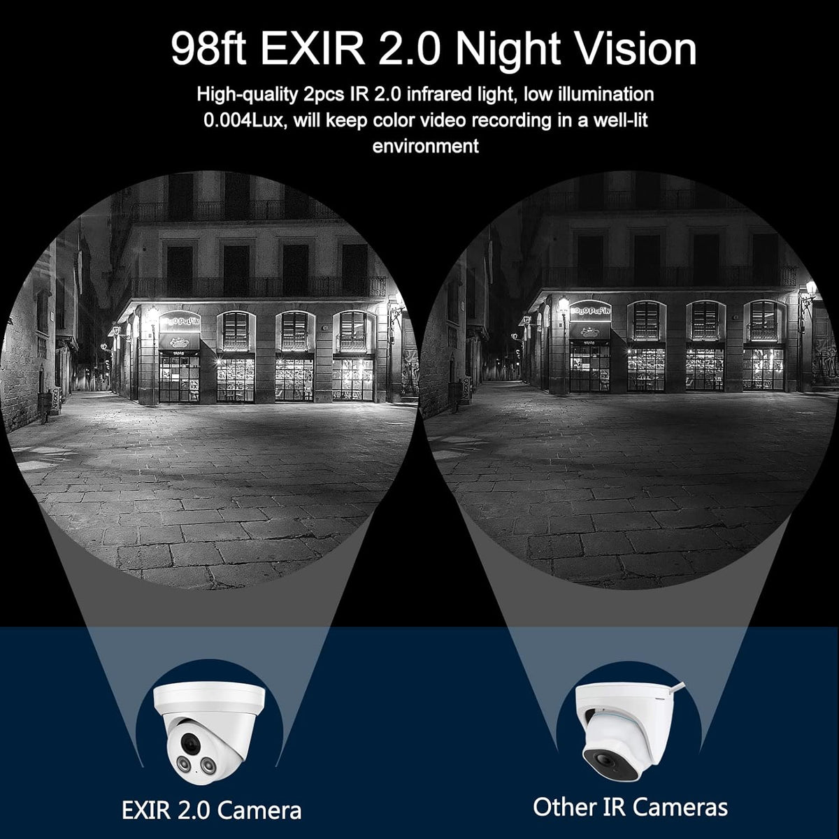 8MP PoE IP Turret Camera with Built-in Mic L254