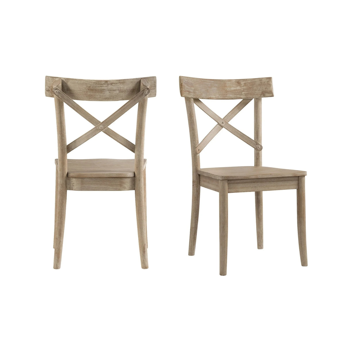 Wooden X-back Side Chair Set of 2 W558