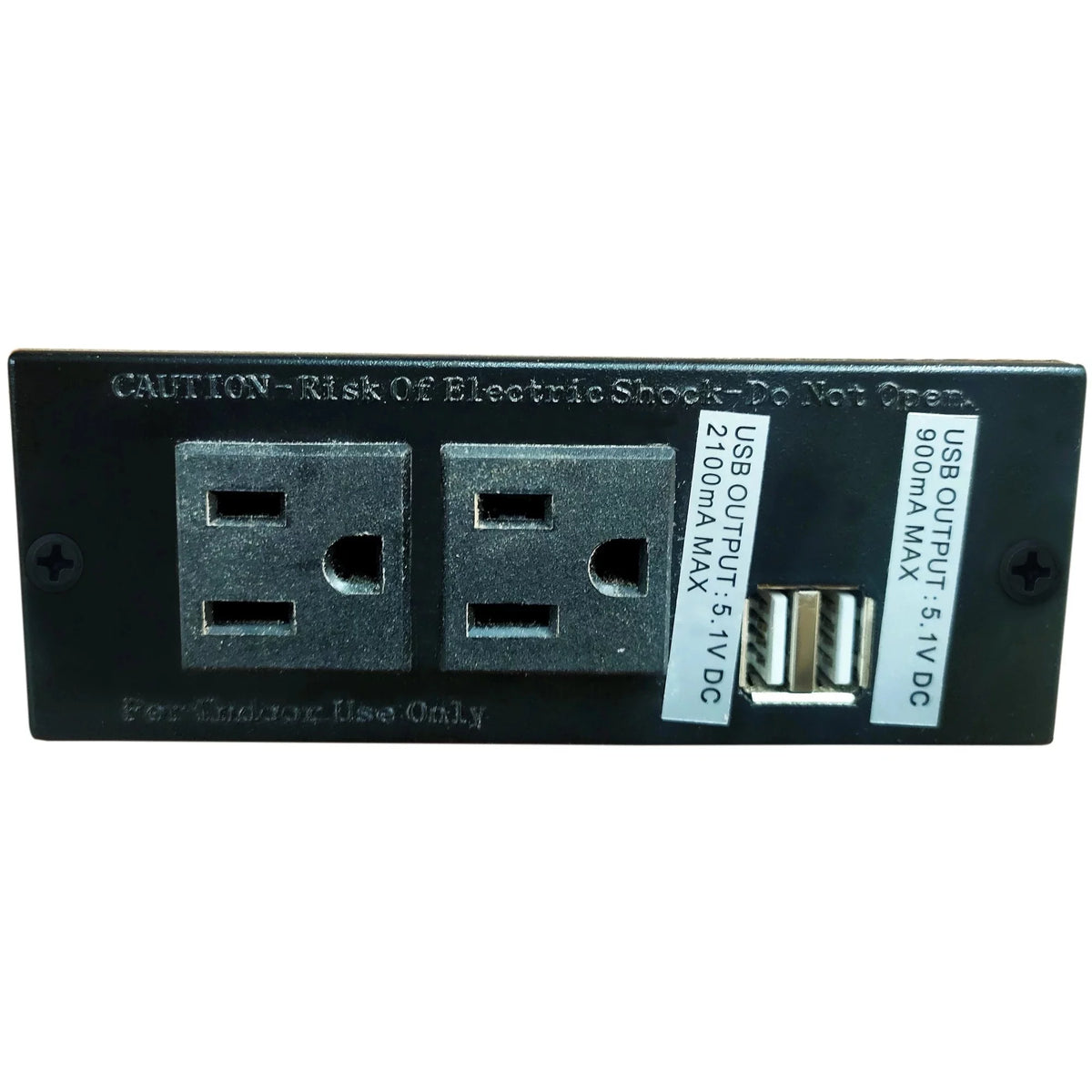 Dark Brown Wood End or Side Table with USB J916226