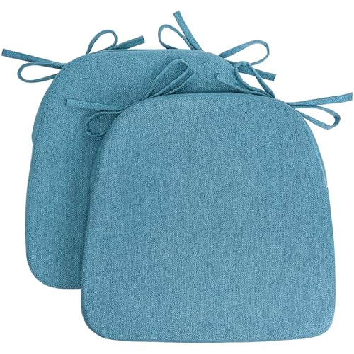 Beige D-Shaped Seat Cushions with Removable Washable Cover, Set of 4 B1586