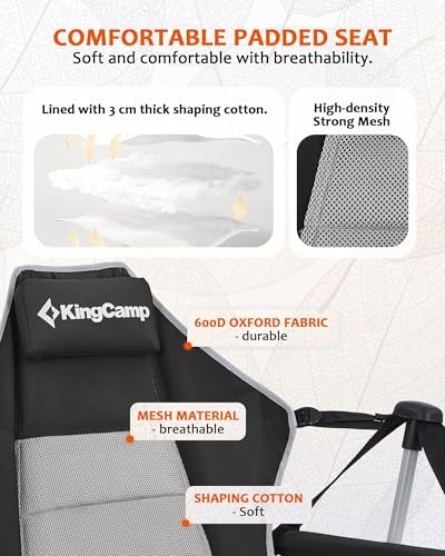 Oversized Folding Hammock Camping Chair with Cup Holder T379658