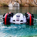 Amphibious Remote Control Car 2.4Ghz 4WD Waterproof Vehicle with 2 Rechargeable Batteries Pack of 2 P7627