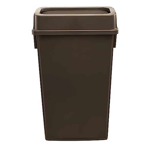 Grey 23 Gallon Wheeled Trash Can with Lid I7011