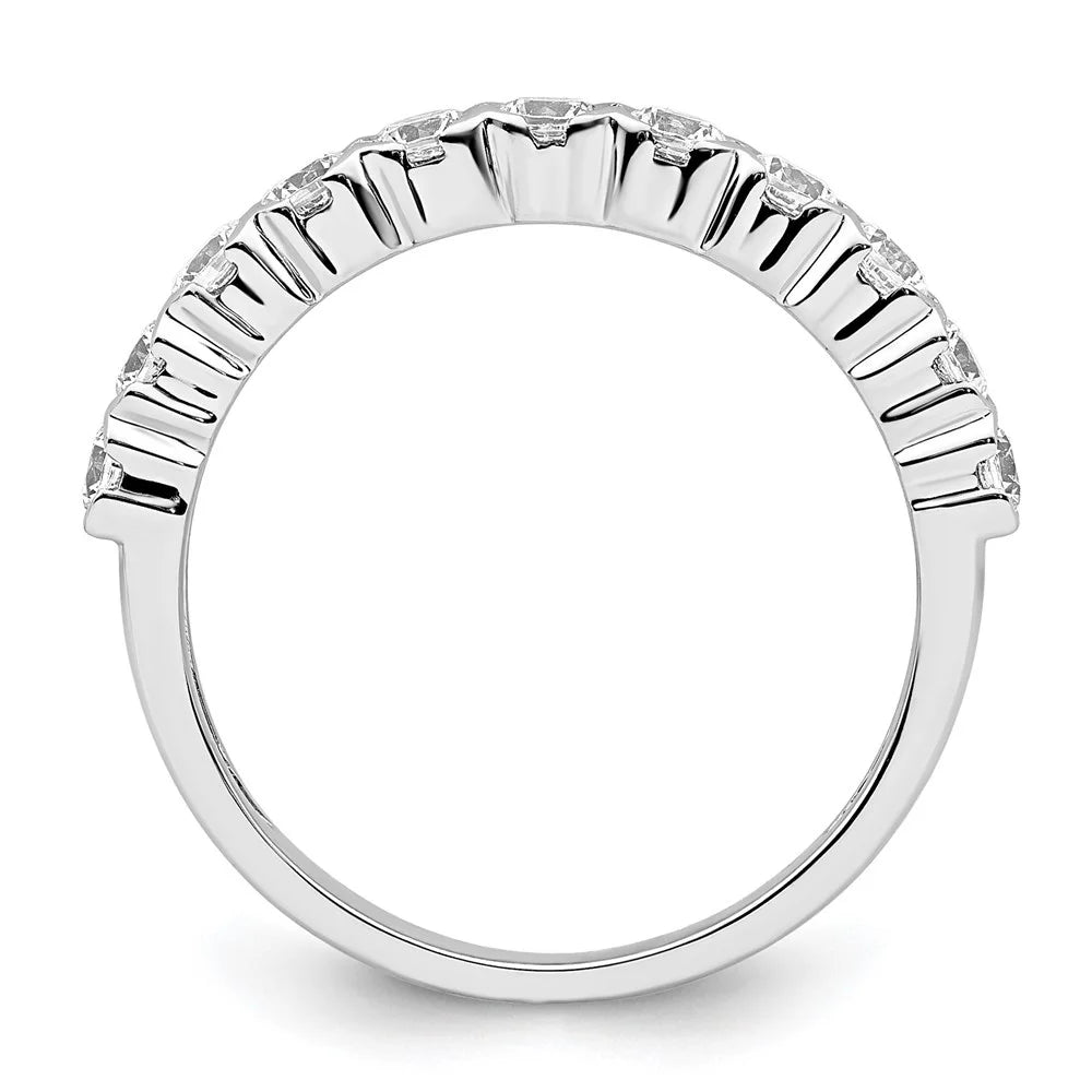 14k White Gold Lab Grown Diamond Band P469