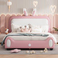 Full PU Leather Upholstered Platform Bed with Headboard G681