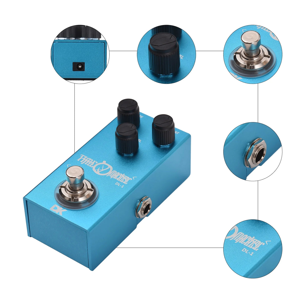 Delay Pedal Electric Guitar Effects Pedal True Bypass Metal Shell O693