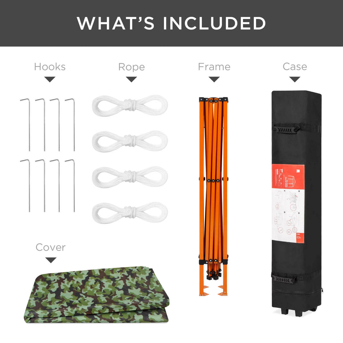 10x10ft Dark Gray Pop Up Canopy Tent with Carrying Bag G12972