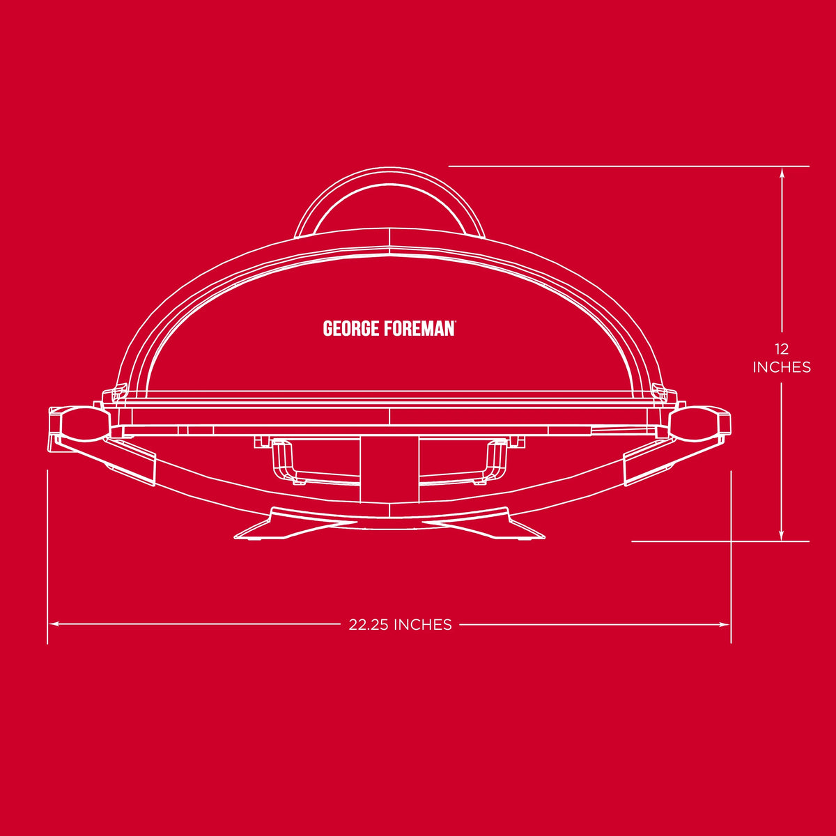 Red Electric Grill Y423