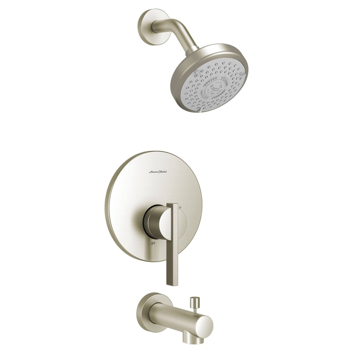 Brushed Nickel Tub and Shower Faucet C327345