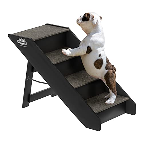 Gray Foldable Nonslip Dog Steps W508473