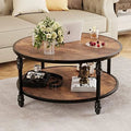 Round Coffee Table with Metal Legs X140756