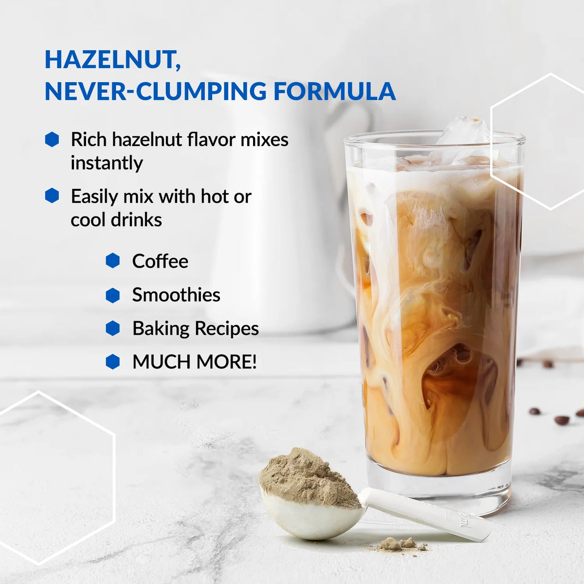 C8 MCT Oil Powder Hazelnut 20 Servings U5007