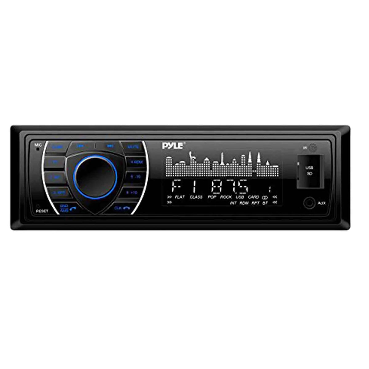 Marine Receiver Stereo with 2-Way 180W 6.5" Loud-SPKR, 3-Pairs, Antenna, 4-Chan Amplifier & 50' 16G SPKR Wire Q987197