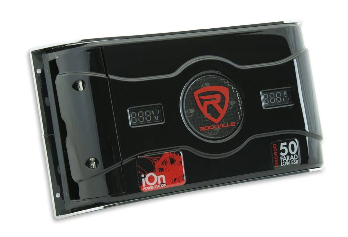 50 Farad 24V Car Audio Capacitor with Voltage Amperage Meter Q400267