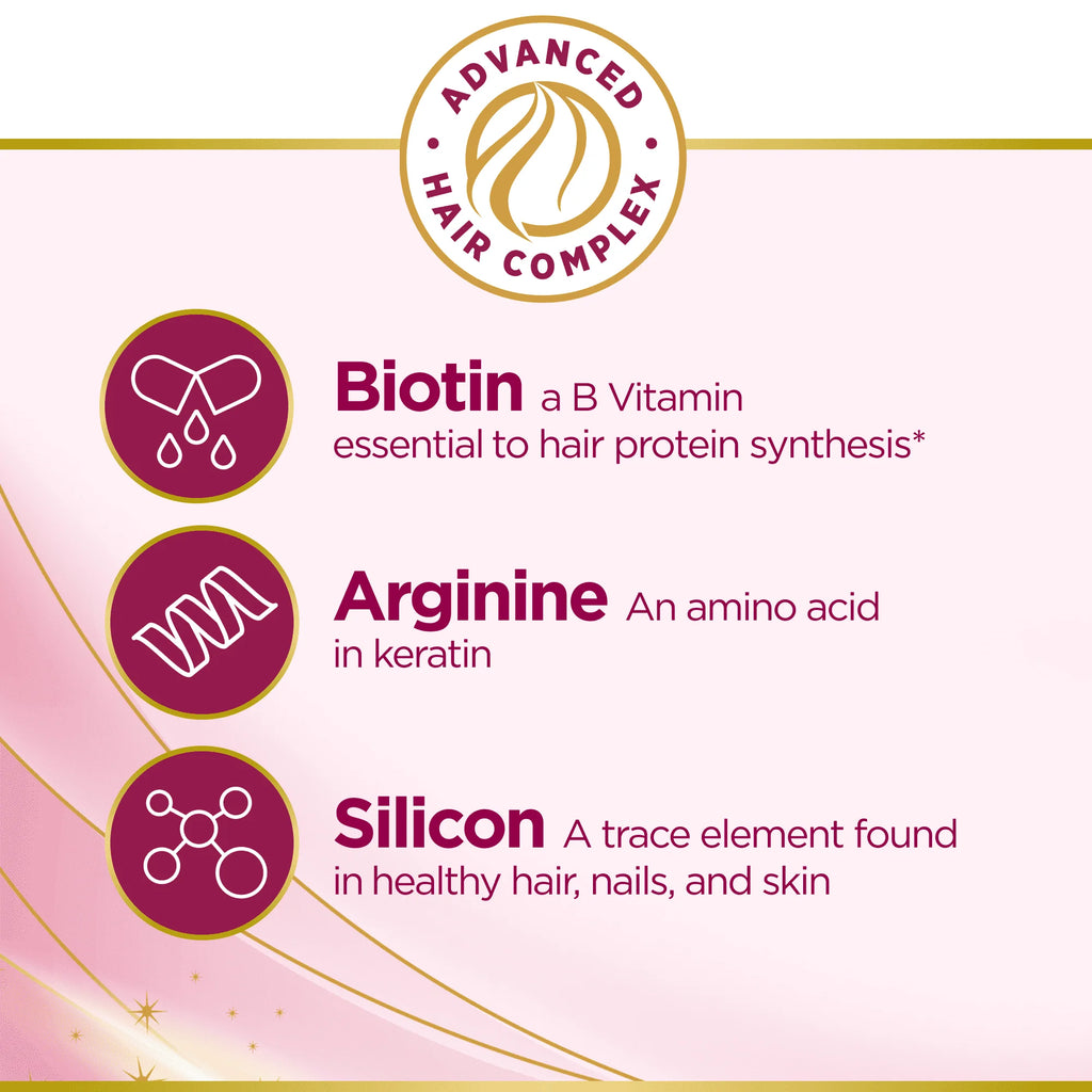 30 Capsules Hair Growth Supplement with Biotin C14628