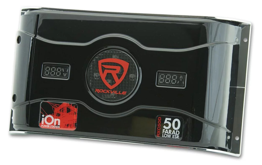 50 Farad 24V Car Audio Capacitor with Voltage Amperage Meter Q400267