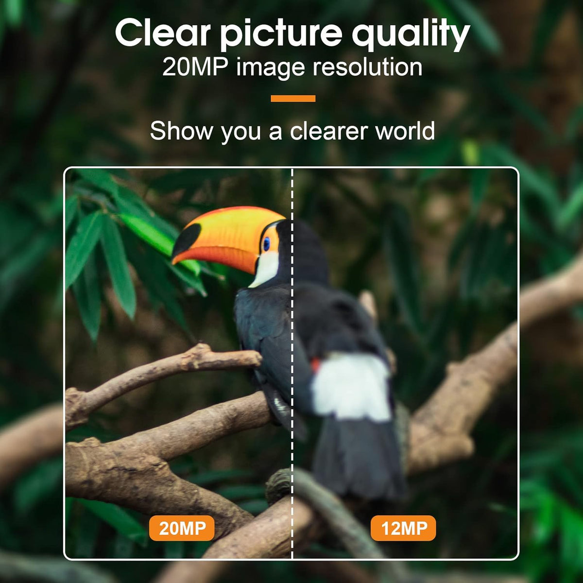 2 Pack 1080P 20MP 120° Wide-Angle No Glow IR Night Vision Motion Activated 0.2S Trigger Speed 2.4" LCD IP66 Waterproof Trail Camera O851