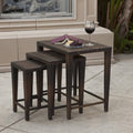 Wicker Nested Side Tables (Set of 3) S508334