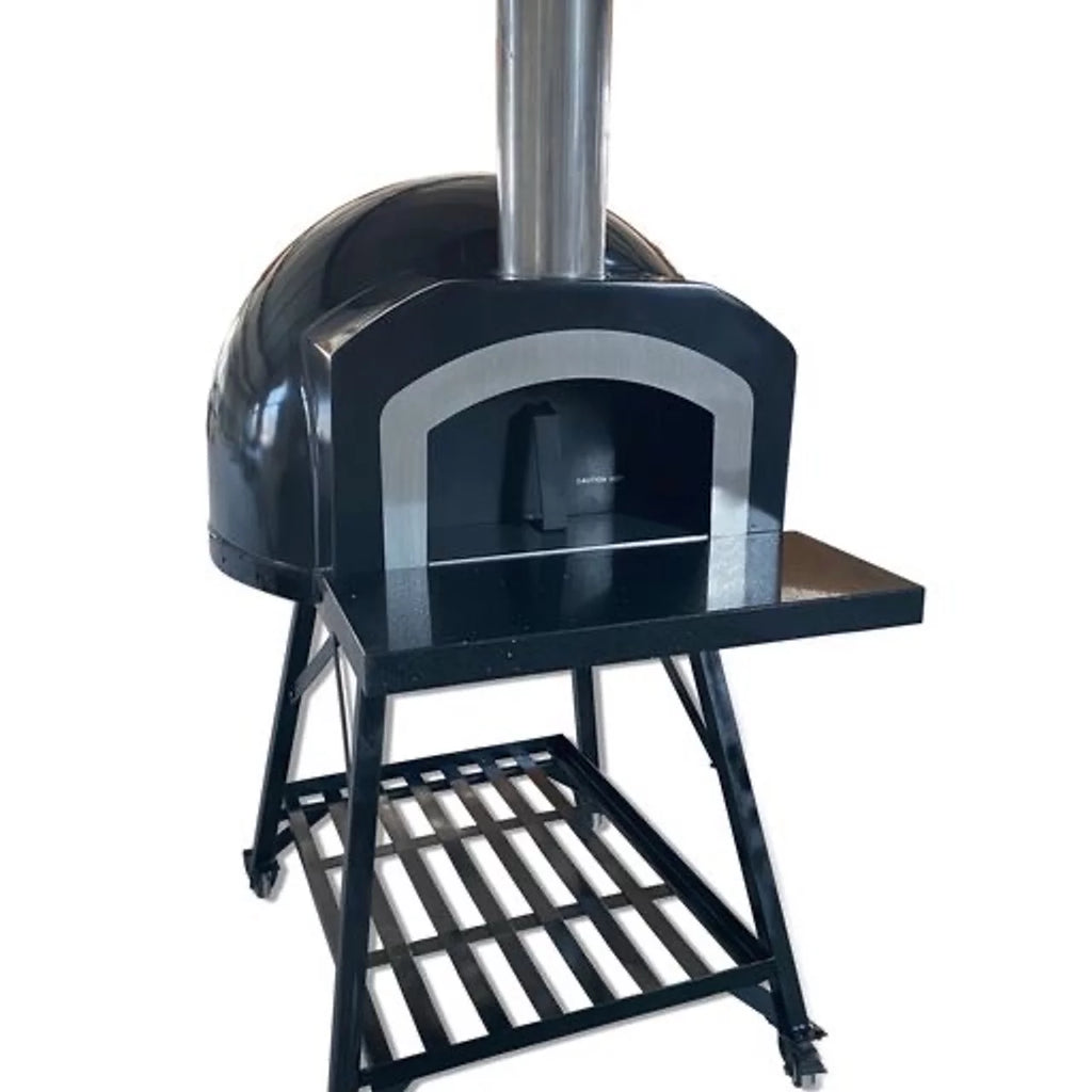 Black Wood Fired Outdoor Pizza Oven O91038