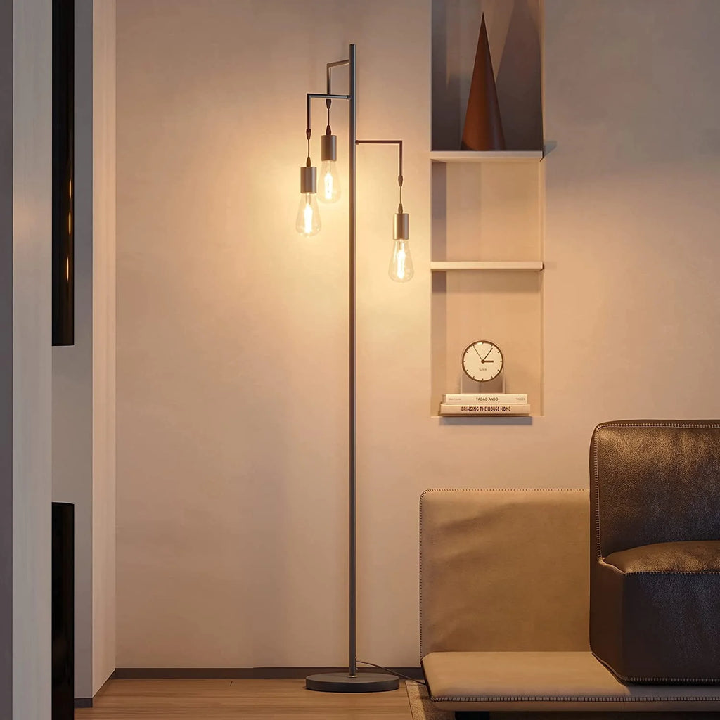 3 Light Black Floor Lamp K124535