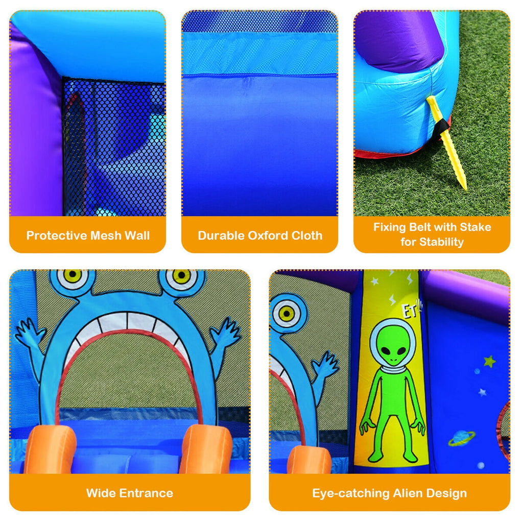 Inflatable Bouncer Kids Jump Slide Ball Pit with 480W Blower P653