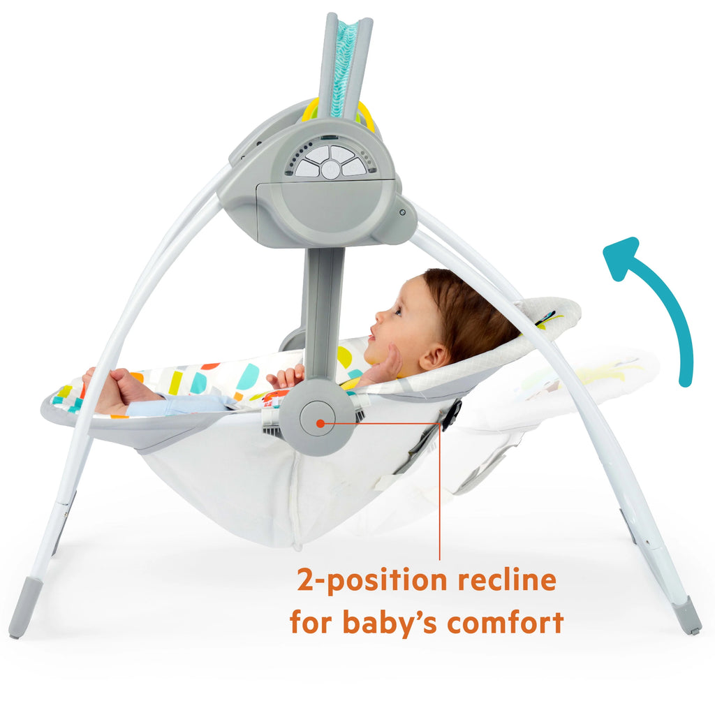 Portable Compact Baby Swing with Toys Q633