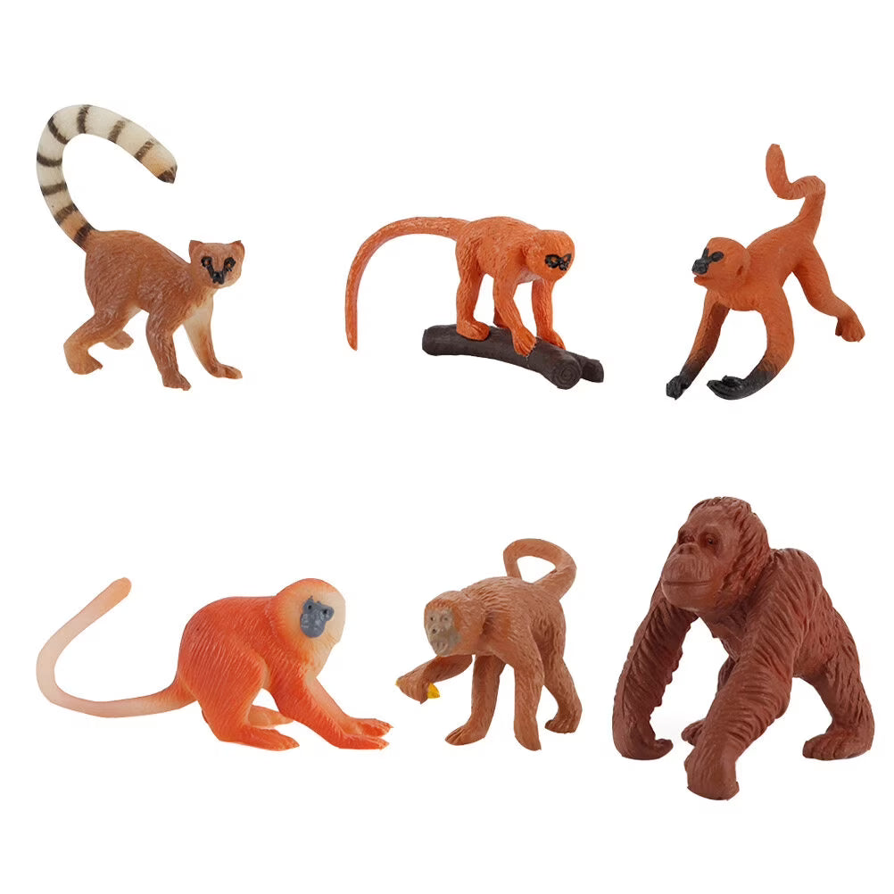 Solid Long-tailed Monkey Decoration Toy O392260