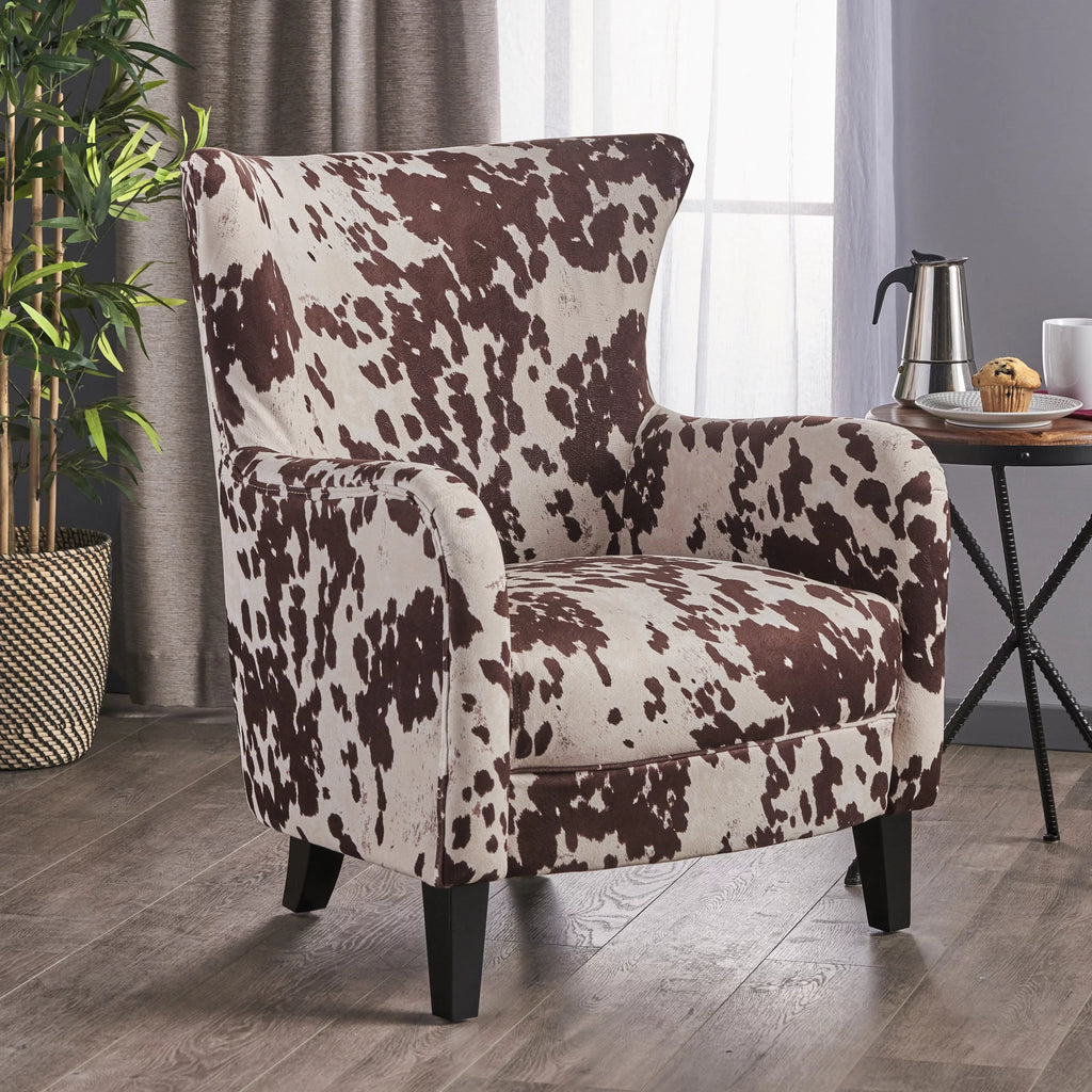 Milk Cow Velvet Club Chair S147218