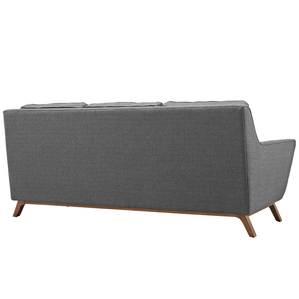Grey Fabric Sofa and Armchairs Set Q915419