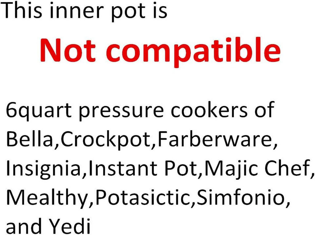 6 Qt Stainless Steel Inner Pot for 6 Quart Pressure Cooker V734