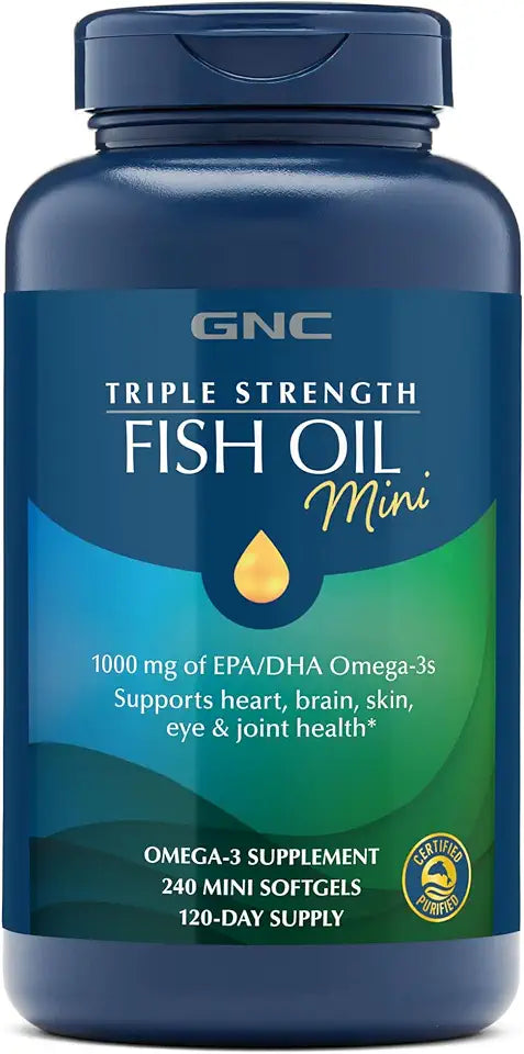 1000mg EPA and DHA Omega 3 Fish Oil Softgels E963