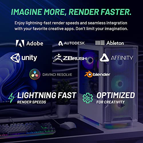 Gaming PC Desktop, Intel i5 13400F 2.5 GHz, RTX 4060 8GB, 2TB SSD, 32GB DDR5 RAM, Win 11 Home F723
