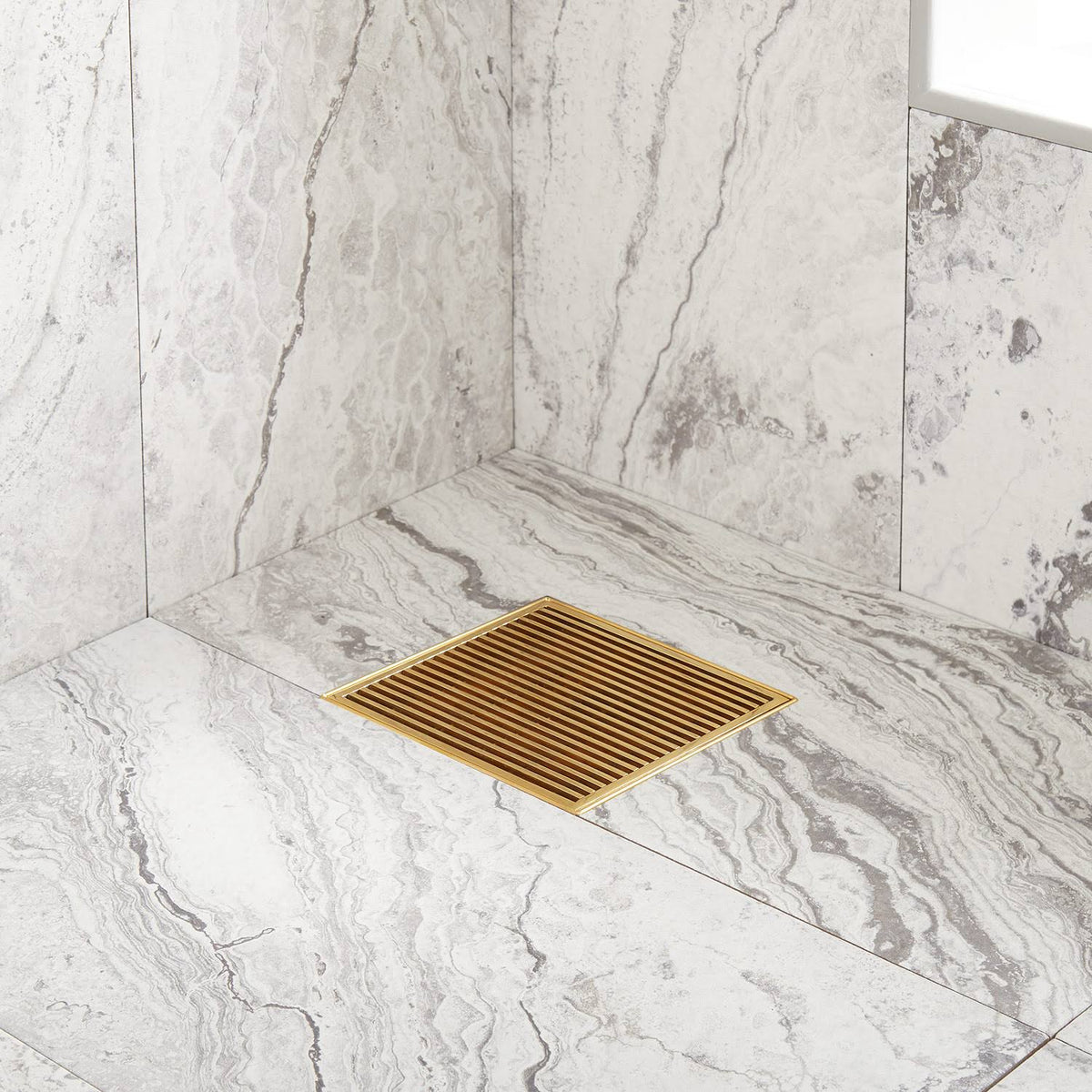 Polished Brass Stainless Steel Shower Drain M63185
