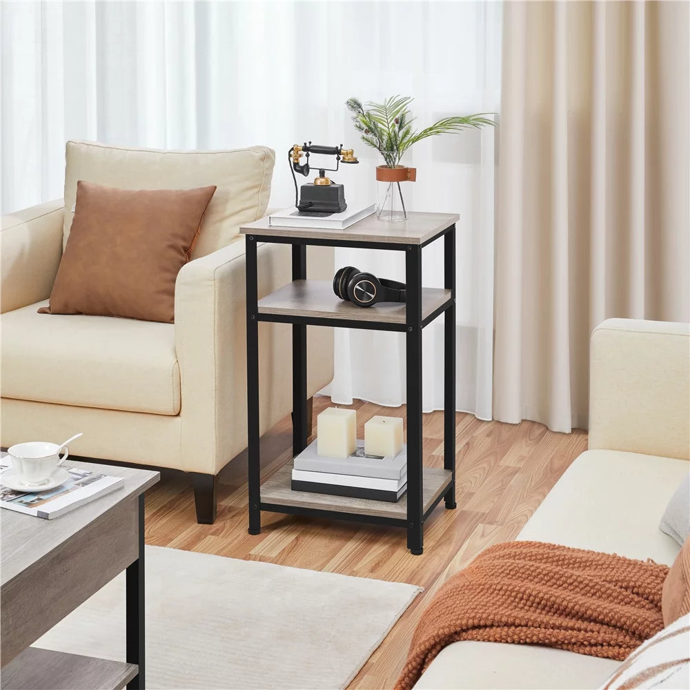 Gray 2-Tier End Table P554